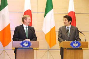 2/12/2013 Taoiseach in Japan. A picture from a joi