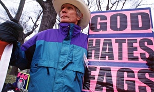 Pastor Fred Phelps pictured in 1998