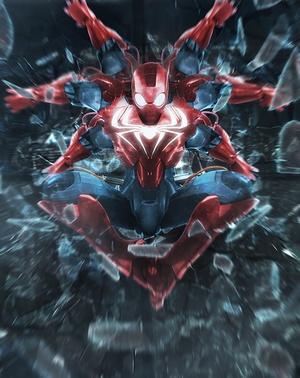 Insane-Iron-Man-mash-up-by-BossLogic-Spider-man