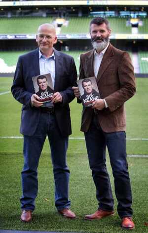 9/10/2014 Roy Keane Book. Roy Keane is pictured wi