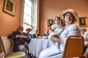 Scenes from the Bloomsday breakfast in The James Joyce Centre, Dublin