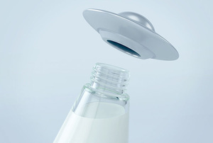 Conceptual-UFO-Abducting-Cow-Milk-Bottle-1